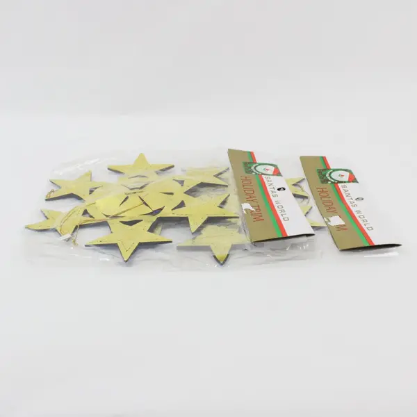 Lot of 2 Kurt S. Adler Santa's World Holiday Trim Gold/Blue, New