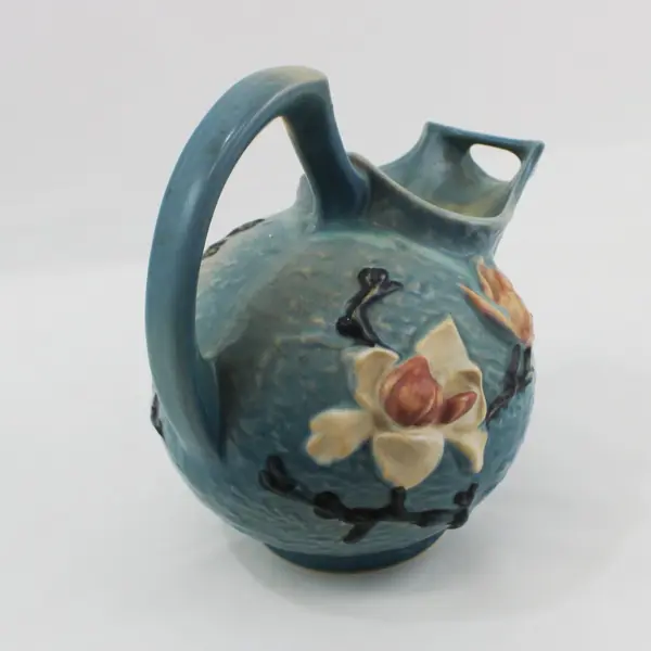 Vintage Roseville Magnolia Blue Pitcher Model 1327