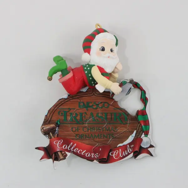 1995 Enesco Special Delivery Santa Christmas Ornament Karen Hahn