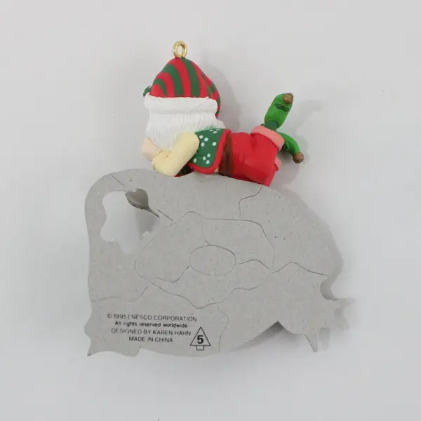 1995 Enesco Special Delivery Santa Christmas Ornament Karen Hahn