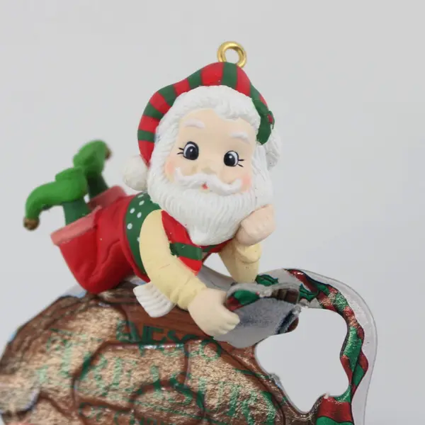 1995 Enesco Special Delivery Santa Christmas Ornament Karen Hahn