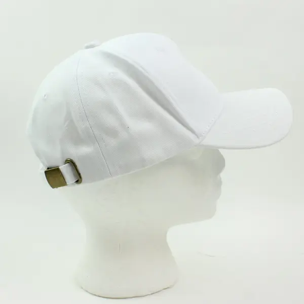 LGBTQ Pride Heart Baseball Cap White Adjustable Medium 100% Cotton