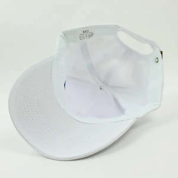 LGBTQ Pride Heart Baseball Cap White Adjustable Medium 100% Cotton