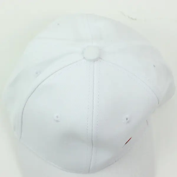 LGBTQ Pride Heart Baseball Cap White Adjustable Medium 100% Cotton
