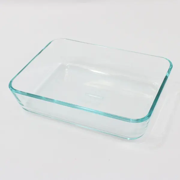 Pyrex 7210 3 Cup Clear Glass Baking Dish with Teal Lid