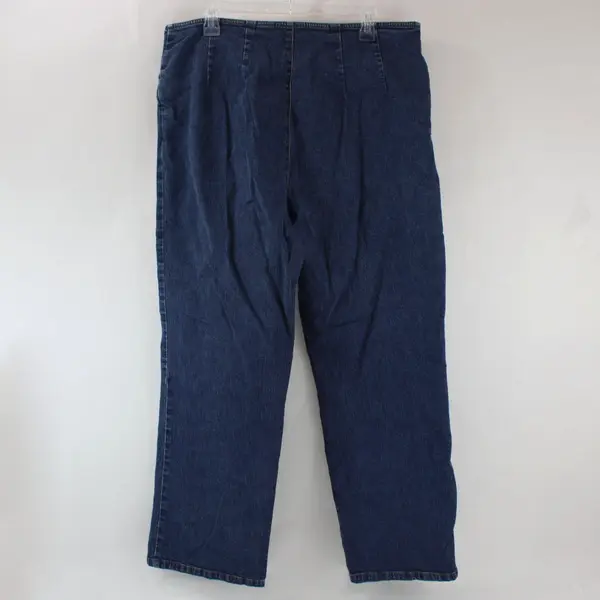 TravelSmith Women's 18W Straight Leg Jeans Medium Wash