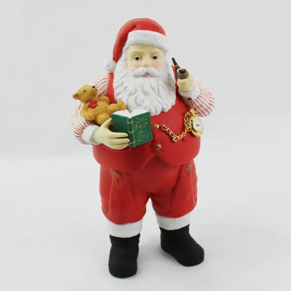 Dept 56 Ho Ho Ho Santa Figurine Working Timepiece w/ Box