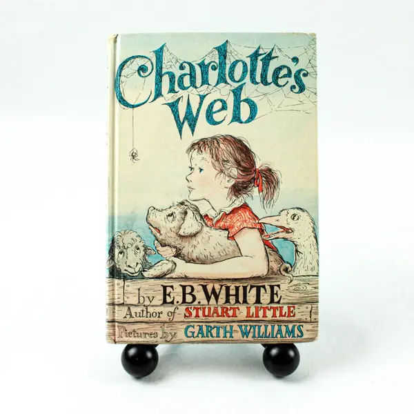 Charlotte's Web E.B. White Illustrated Children's HC Book 1st Edition 1952 Good