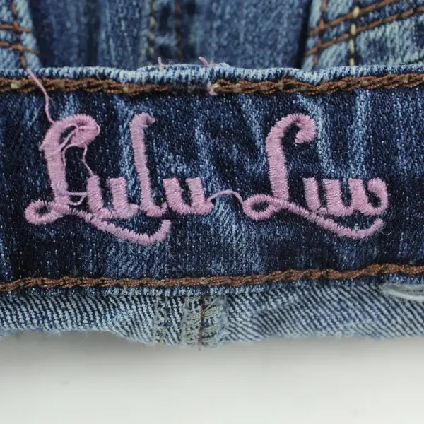 Lulu Liu Girls Size 5 Dark Wash Bootcut Jeans Embroidered Detail