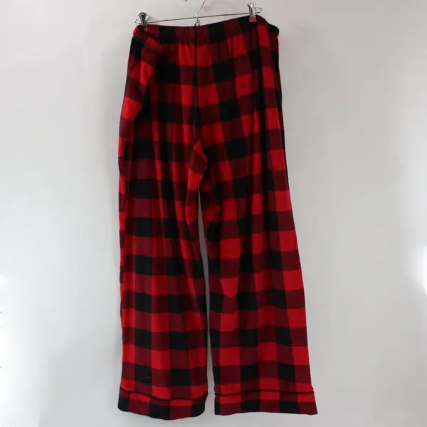 Joyspun Women's 2X Red Black Plaid Pajama Pants 18W-20W