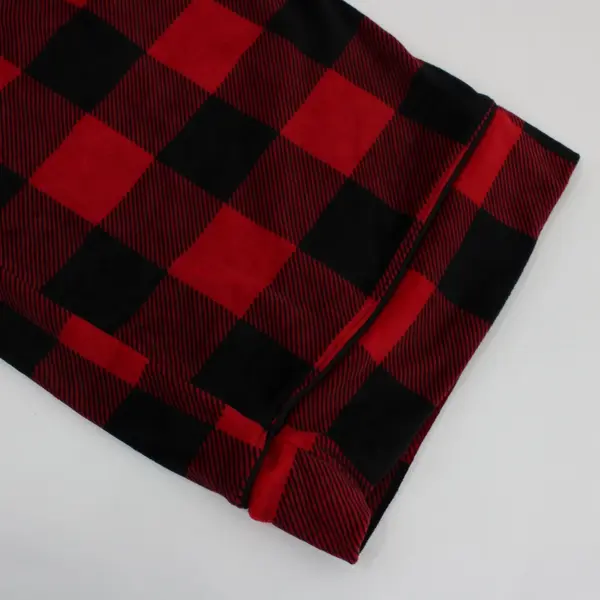 Joyspun Women's 2X Red Black Plaid Pajama Pants 18W-20W