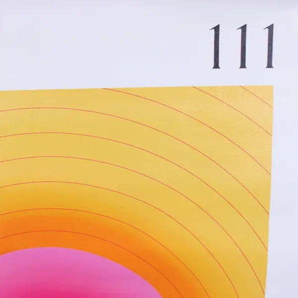 Colorful Gradient Aura Angel Number 111 Poster Wall Art 16x24