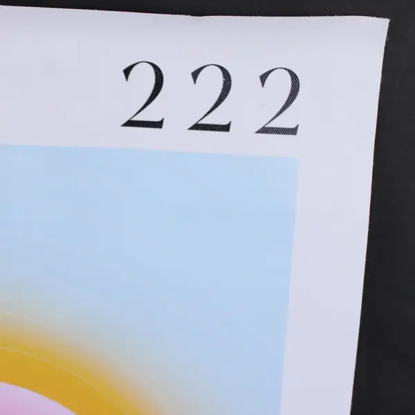 Colorful Gradient Aura Angel Number 222 Poster Wall Art 16x24