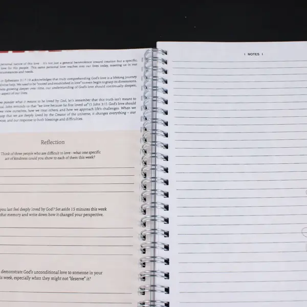 The Bible in a Year 52-Week Spiral-Bound Floral Devotional Journal