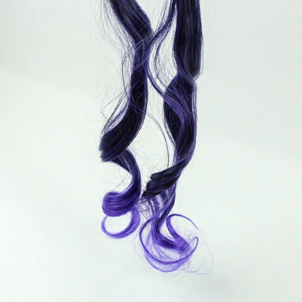 8 Packs French Curl Braiding Hair 1B Purple 12 Inch