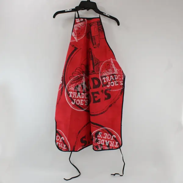 Trader Joe's Demo Crew Apron Red Logo Adjustable Cooking BBQ