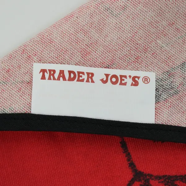 Trader Joe's Demo Crew Apron Red Logo Adjustable Cooking BBQ