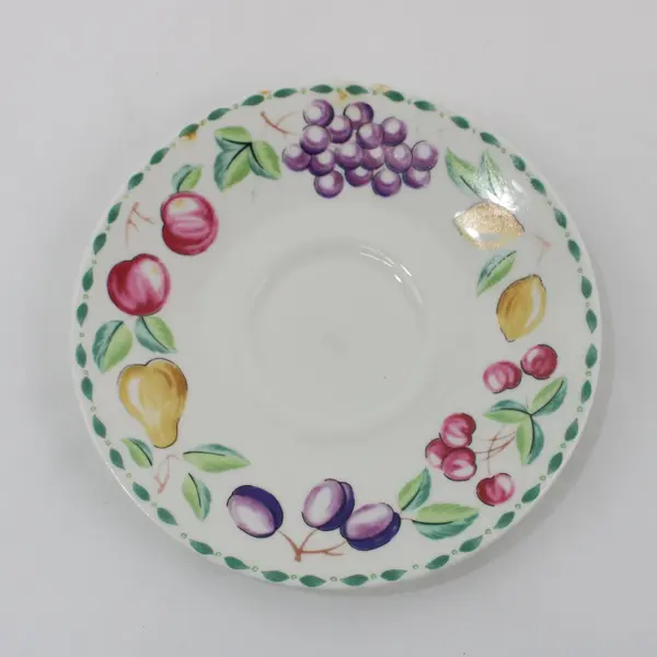 Farberware Orchard Cup & Saucer Set Fruit Leaf 3060 Pattern