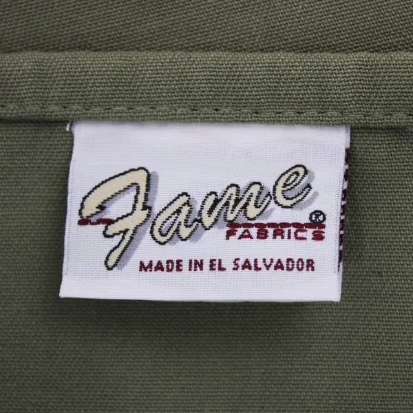 Fame Fabrics Willakenzie Lavender Embroidered Apron Olive Green