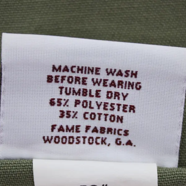 Fame Fabrics Willakenzie Lavender Embroidered Apron Olive Green