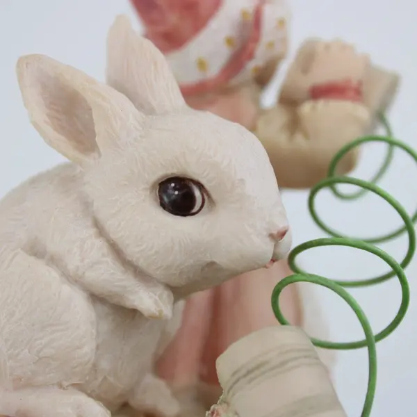 1990 Enesco Merri Roderick Lieblings Keep In Touch Rabbit Girl Figurine 621986 