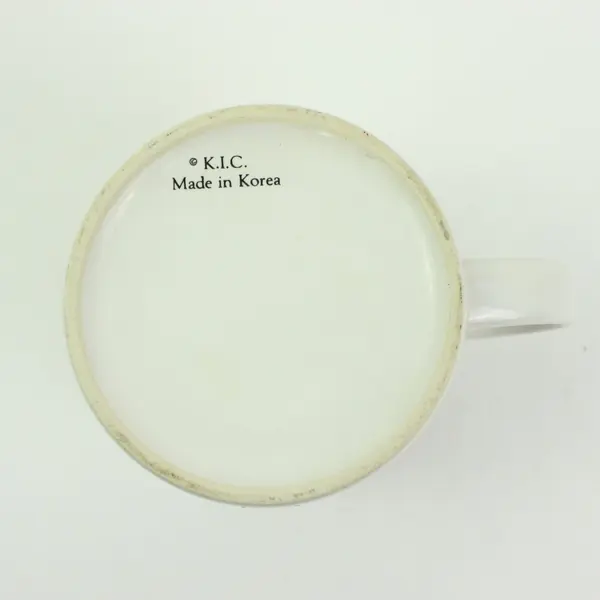  JOY K.I.C. Christmas Coffee Mug Red Green Korea
