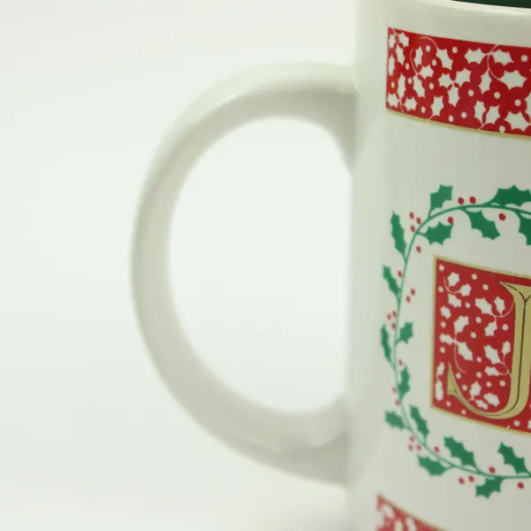  JOY K.I.C. Christmas Coffee Mug Red Green Korea