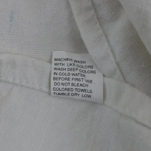 White Bib Apron Adjustable Neck Strap Tie Waist 35 x 32.5 Inches