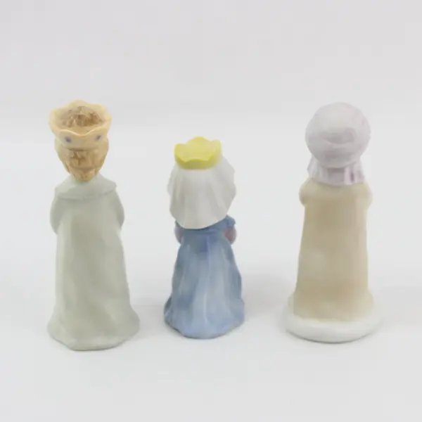 1989 Enesco Raecath Three Kings Porcelain Christmas Figurine Set 3 Pc