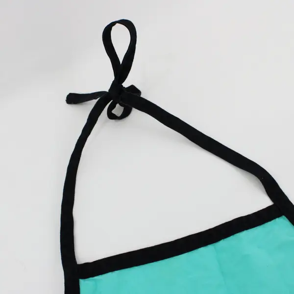 Green Red Polka Dot Bib Skirt Apron Adjustable Waist Neck Ties
