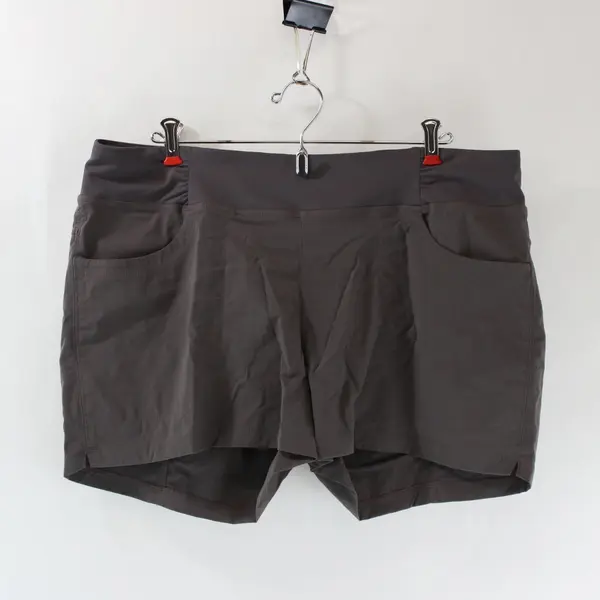 Mountain Hardwear Women's Hiking Shorts XL Dark Gray Charcoal Stretch Waist