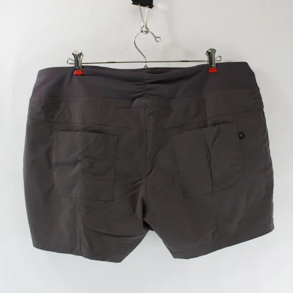 Mountain Hardwear Women's Hiking Shorts XL Dark Gray Charcoal Stretch Waist