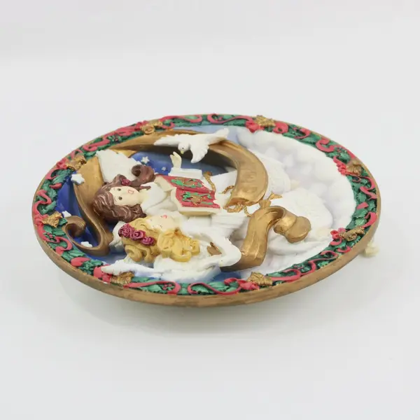 Bradford Exchange Hark the Herald Angels Sing Musical Christmas Plate