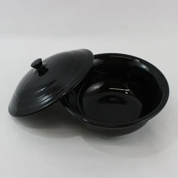 Homer Laughlin Fiestaware 2 Qt Covered Casserole Dish Black USA