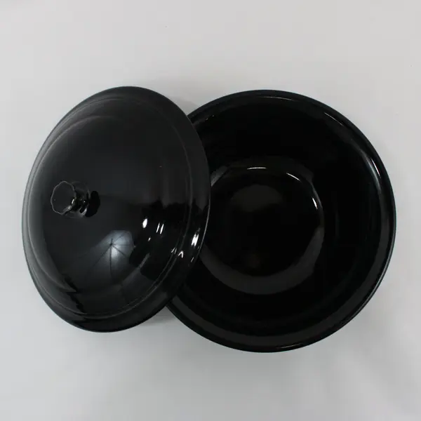 Homer Laughlin Fiestaware 2 Qt Covered Casserole Dish Black USA