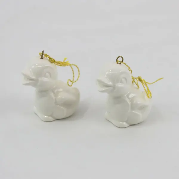 Set of 2 Miniature Goebel Germany Porcelain Duck Figurines 