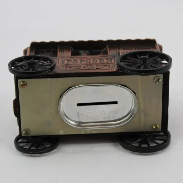 1974 Banthrico First Federal Savings & Loan Popcorn Cart Coin Bank