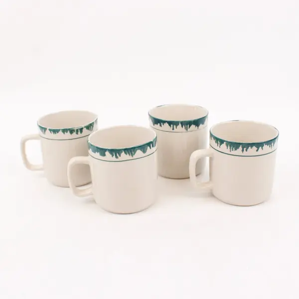 Atico Let It Snow Coffee Cocoa Mugs Set of 4 Holiday