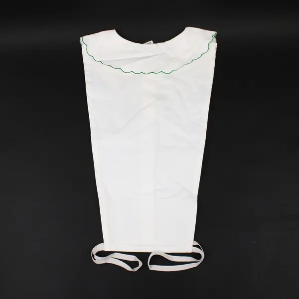 Christmas Poinsettia Embroidered Dickie Collar One Size Holiday Accessory FLAWED
