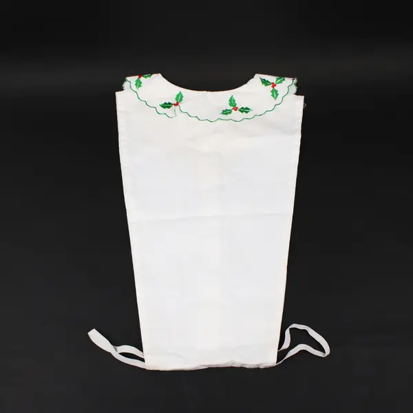 Christmas Candy Cane Embroidered Dickie Collar One Size Holiday Accessory FLAWED