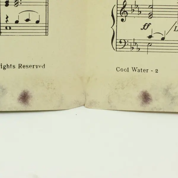Cool Water Bob Nolan Vintage Sheet Music Portrait Cover