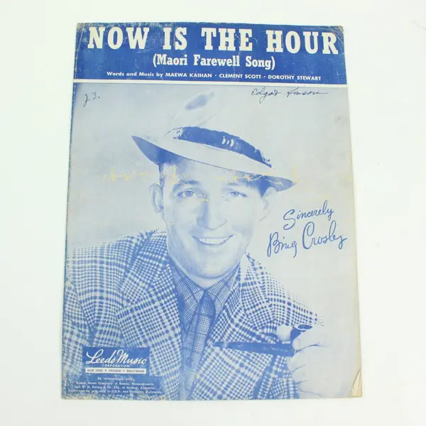 Bing Crosby Now Is the Hour Maori Farewell Song Sheet Music Leeds Music