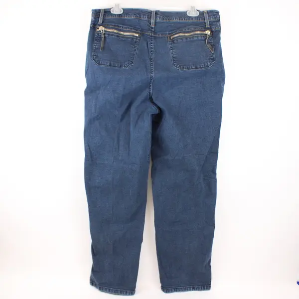 No Boundaries Juniors Size 19 Tapered Jeans Medium Wash Denim