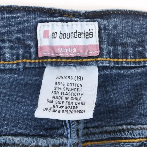 No Boundaries Juniors Size 19 Tapered Jeans Medium Wash Denim