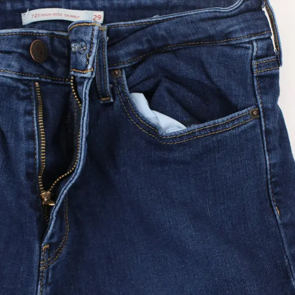 Levi's 721 Women's High Rise Skinny Jeans Size 29 Dark Wash