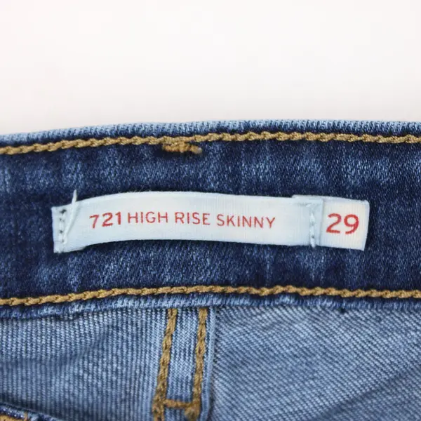 Levi's 721 Women's High Rise Skinny Jeans Size 29 Dark Wash
