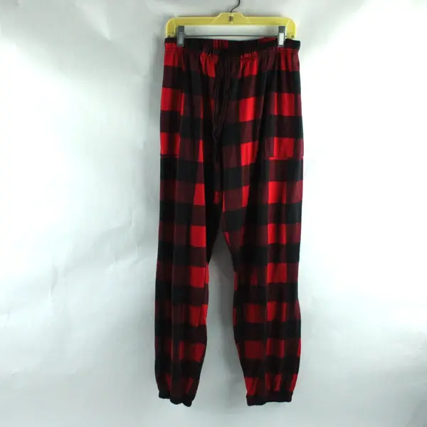 Joyspun Women's Plus Size 2X Plaid Pajama Pants Red Black 18W-20W