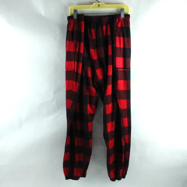 Joyspun Women's Plus Size 2X Plaid Pajama Pants Red Black 18W-20W