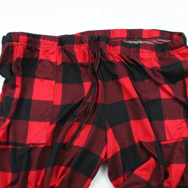 Joyspun Women's Plus Size 2X Plaid Pajama Pants Red Black 18W-20W
