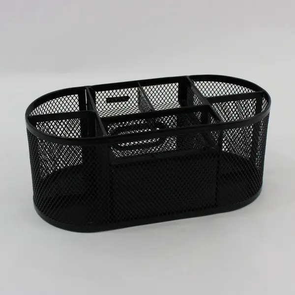 Rolodex Black Mesh Metal Desktop Organizer with Drawer